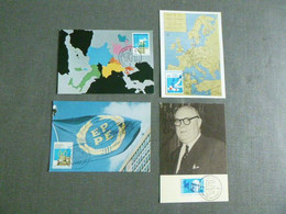 BELG.1978 1884 1885 1886 & 1887 FDC MK/Maxicards : "Action Européenne / Europese Actie " - 1971-1980