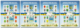 Dominica 2022 Ukraine’s Freedom Supporting Philatelic & Numismatic Charity Collectibles Set Of 4 Sheetlets - Eglises Et Cathédrales