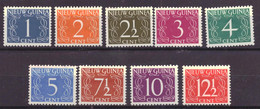 Nederlands Nieuw Guinea - Dutch New Guinea 1 T/m 9 MH * (1950) - Nueva Guinea Holandesa