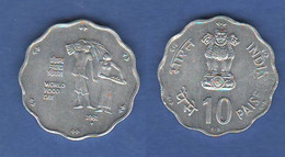 India 10 Paise 1981 FAO Inde Indie Bombay Mint - India