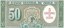 CHILI 5 CENTIMOS DE ESCUDO/50 PESOS - Cile