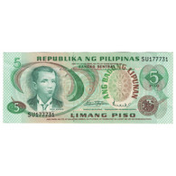 Billet, Philippines, 5 Piso, Undated (1969), KM:143b, SPL+ - Philippines