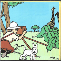 Double Carte Pliante / Dubbele Vouwkaart / Doppelte Faltkarte** - Tintin Au / Kuifje In - Congo - Philabédés (comics)