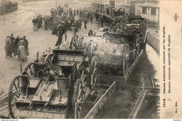 MILITARIA GUERRE 14-18 WW1 Canons Allemands Capturés Par Les Anglais - Guerra 1914-18