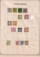 Anciens Etats Allemands - Collection Ancienne Vendue Page Par Page - Tous états - Colecciones