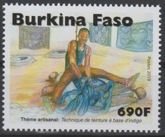 Burkina Faso 2019 Mi. ? Thème Artisanal Handicraft Handwerk Technique De Teinture à Base D'indigo - Burkina Faso (1984-...)