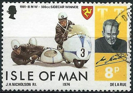 Isle Of Man 1974 - Mi 42 - YT 31 ( Motorcycle Racing - Sidecar BMW ) - Isola Di Man
