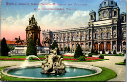 36258 - Wien - Wien I , Kaiserin Maria Theresia Monument Von Zumbusch , K. K. Naturhistorisches Museum - Gelaufen 1916 - Wien Mitte