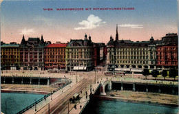 36332 - Wien - Marienbrücke Mit Rothenthurmstrasse - Gelaufen 1917 - Wien Mitte