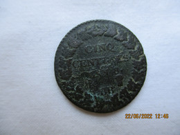 France: 5 Centimes An 8 BB (Strasbourg) - 1795-1799 Direktorium