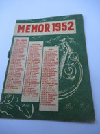 Petit Calendrier Publicitaire Ancien à 2 Volets / CAMPARI MEMOR1952                           OEN27 - Other