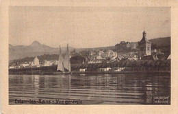 CPA 74 - EVIAN LES BAINS - Vue Générale - Voilier - Montagne - Evian-les-Bains