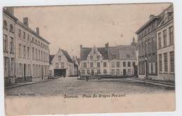 Diksmuide - De Breyne-Peelaertplein (met Zicht Op Afspanning "Den Papegaei" (niet Gelopen Kaart Van Voor 1900) - Diksmuide