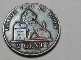 2 CENTIMES 1859 -  BELGIQUE - LEOPOLD Ier  (#29) - 2 Cents