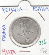 CRM0226 MEDALLA ESPAÑA PLATA PRUEBA 8 - Other & Unclassified