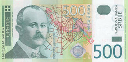 SERBIA 500 Dinara 2004 UNC, (Prefix ZA - Replacement) Jovan Cvijić RARE - Servië