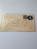 Usa.pstat Cover Lincoln 8ct Adttl.new Windsor  Reg Post E7 Conmems For Post 1 Or 2 Letter - 1901-20
