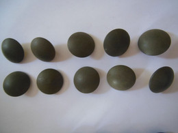 Lot De 10 Boutons Militaires Mat 25mm T.W.&W. Paris - Boutons