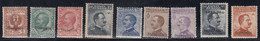 1912/1917 Tre Serie Cpl. Sass. 1/7-8-9 MLH* Cv 424 - Egée (Stampalia)