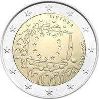 LITUANIA  2 Euro 2015 " Bandiera Europea"  FDC - Litauen