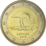 LETTONIA  2015  2  EURO  CICOGNA FDC - Lettonie