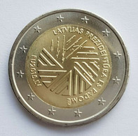 LETTONIA  2015  2  EURO  PRESIDENZA UE FDC - Lettonie