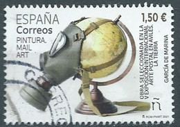 ESPAGNE SPANIEN SPAIN ESPAÑA 2021 V EXPO INTERNATIONAL MAIL ART (AVILÉS) LA TIERRA USED ED 5479 MI 5529 YT 5234 SC 4508 - Gebraucht