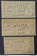 Egypt  3 Different Bus Tickets Aminbus El Dakahlia  Dumiat . First Zone   Old Ticket - Tickets - Vouchers