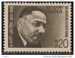 India MNH 1969,  Martin Luther King,, Human Rights Leader, Famous People Of United States, USA - Ongebruikt