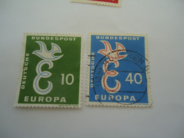 GERMANY  USED STAMPS  EUROPA WITH POSTMARK - 1956