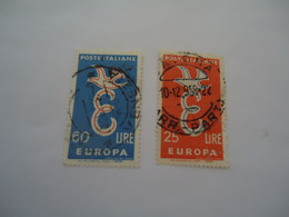 ITALY  USED STAMPS  EUROPA WITH POSTMARK - 1956