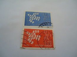 FRANCE    USED STAMPS  EUROPA WITH POSTMARK - 1956