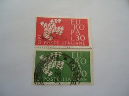 ITALY    USED STAMPS  EUROPA WITH    POSTMARK - 1956