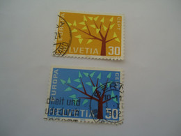 SWITZERLAND  USED STAMPS  EUROPA - 1956