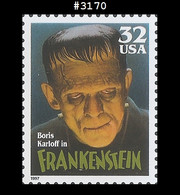 US #3170 MNH Boris Karloff - Frankenstein - Unused Stamps
