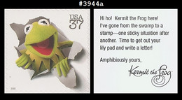US #3944a MNH Jim Henson Muppets Kermit Frog - Unused Stamps