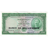 Billet, Mozambique, 100 Escudos, ND (1976 - Old Date 27.3.1961), KM:117a, TTB - Mozambique