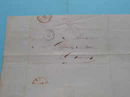 LETTRE De THEUNS Notaire OOSTMALLE > ANNO 1850 > Notaire à ANVERS ( Zie/voir Scans ) België ! - Enveloppes-lettres