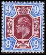 1902 - 1913. ENGLAND. Edward VII. 9 D. Beautiful Shade. Hinged.  (Michel 112) - JF522535 - Unused Stamps