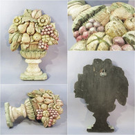 + COUPE DE FRUITS EN BOIS SCULPTE - Sculpture Fruit Décoration - Legni