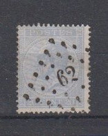 BELGIË - OBP - 1865/66 - Nr 18A  (PT 62 - (BRUXELLES  (MIDI)) - (T/D 15) - Punktstempel