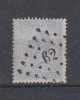 BELGIË - OBP - 1865/66 - Nr 18A  (PT 62 - (BRUXELLES  (MIDI)) - (T/D 15) - Puntstempels