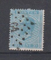 BELGIË - OBP - 1865/66 - Nr 18A  (PT 64 - (BRUXELLES  (QUEST)) - (T/D 15) - Puntstempels