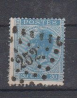 BELGIË - OBP - 1865/66 - Nr 18A  (PT 252 - (MONS)) - (T/D 15) - Puntstempels