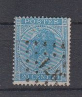 BELGIË - OBP - 1865/66 - Nr 18A  (PT 371 - (ST.GILLIS - BUXELLES)) - (T/D 15) - Puntstempels