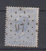 BELGIË - OBP - 1865/66 - Nr 18A  (PT 97 - (DISON)) - (T/D 15) - Postmarks - Points