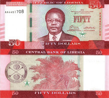 Liberia / 50 Dollars / 2016 / P-34(a) / UNC - Liberia