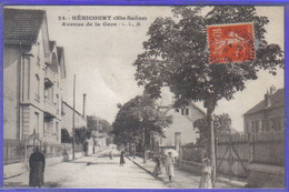 Carte Postale 70. Héricourt  Avenue De La Gare  Très Beau Plan - Héricourt