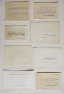 Philippe Henriot - Lot De 8 Cartes Messes Anniversaires - Milice / Collaboration / Vichy / Pétain / WW2 - 1939-45