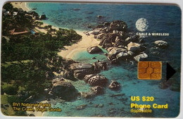 BVI Cable And Wireless US$20 " BVI National Parks, The Crawl, Virgin Gorda " - Vierges (îles)